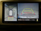 車に搭載された複数のカメラ映像を合成し、車を上空から見下ろしているような映像や死角となる部分の映像を車内ディスプレイに表示する駐車支援システムのパノラミックビューモニター付きのお車になります!!駐車が