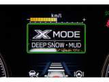 XーMODEは路面に応じてモードを選択するだけで4輪の駆動力やブレーキなどを最適にコントロール。悪路からのスムーズな脱出をサポートします。