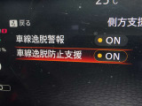 【車線逸脱防止支援システム】搭載されたカメラが車線の位置を認識し車線内を維持するよう車両の動きを制御したり、車線からはみ出しそうになった場合などに、車両を車線内に戻そうとする装置です。