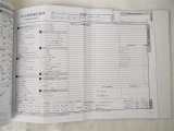 車両説明書、点検記録簿です。これまでの点検内容もバッチリです。