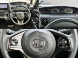 クルーズコントロール、ステアリングリモコンスイッチも付いておりますので運転中の操作も楽々ですよ!