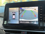アラウンドビューモニターです!上空から貴方のお車をモニタニングしている様に車両の周りの安全確認が出来ます!