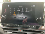 NissanConnectナビゲーション。Bluetooth・USB接続・HDMI接続・AppleCarPlay・AMFMラジオなど多彩なメディアに対応しています。