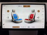 リアシートにもヒーターとクーラーを搭載。全席快適にご利用いただけます。