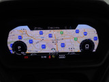 必要に応じてメーター内に地図や車両のインフォメーションなどを切り替え表示できるバーチャルコクピット