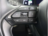 ステアリングスイッチ付き。前方から目を離すことなく操作することが可能です。