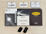 基本操作はもちろん、困った時に役立つ取扱説明書、整備歴が確認出来るメンテナンスノートが付いてます。安心ですね☆☆