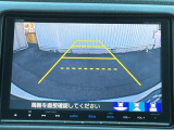 カラービジョンとガイド線で見やすい視点切替式のバックモニター。
