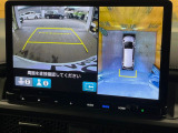 【マルチビューカメラシステム】専用のカメラにより、上から見下ろしたような視点で360度クルマの周囲を確認することができます☆死角部分も確認しやすく、狭い場所での切り返しや駐車もスムーズに行えます。