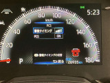 視認性の高いスピードメーターになっております。
