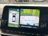 【アラウンドビューモニター】専用のカメラにより、上から見下ろしたような視点で360度クルマの周囲を確認することができます☆死角部分も確認しやすく、狭い場所での切り返しや駐車もスムーズに行えます。