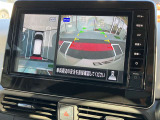 まるで真上から見ているような、視認性の良いアラウンドビューモニターです。駐車が苦手な方でもこれでらくらく駐車できますよ。