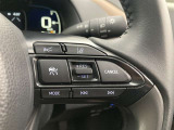 前方の車との車間を設定し、スピードを上げたり緩めたりを自動で行ってくれる追尾式の「レーダークルーズ」。上級装備の一つです!高級車にしかつかない嬉しい機能です。