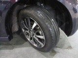 155/65R14インチ純正アルミホイール。