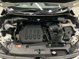 エンジンルームもクリーニング済みできれいですよ。日産の整備士がしっかりと丁寧に点検していますので安心してお乗りいただけます