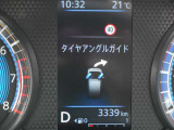 タイヤがどちらに向いているか、メーター内に表示されます!