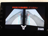 パノラミックビューモニターをサイドモニターに切り替えた時の表示です。