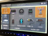 Bluetooth(ブルートゥース)接続機能付き。スマートフォンなどからお気に入りの音楽をワイヤレス再生できます。ドライブがさらに楽しくなりますね。