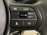 ハンドルにHondaセンシング系のクルーズコントロールやレーンキープアシストなどのスイッチが装備されています。ハンドルから手を離さず安全に操作できます。