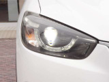 LEDヘッドランプユニットの形状と状態を確認できます。
