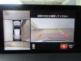 車両を上から見たような映像をディスプレイオーディオ画面に表示するパノラミックビューモニター