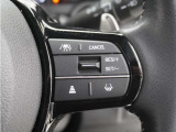 ◆アダプティブクルーズコントロール◆予め設定した車速内でクルマが自動的に加減速。前走車との適切な車間距離を維持しながら追従走行します。【LKAS】車線維持支援システムでステアリング操作を支援。