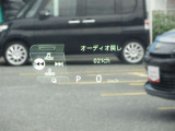 カラーヘッドアップディスプレイ付き。少ない視線移動で情報を確認できます!さらにステアリングスイッチの操作も表示されます!