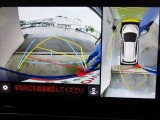 パノラミックビューモニター付きです。車両を上から見たような映像をディスプレイオーディオ画面に表示、運転席からの目線だけでは見にくい、車両周辺の状況をリアルタイムでしっかり確認できます。