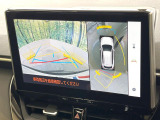 【パノラミックビューモニター】専用のカメラにより、上から見下ろしたような視点で360度クルマの周囲を確認することができます☆縦列駐車や幅寄せ時に活躍してくれます♪
