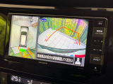 【アラウンドビューモニター】専用のカメラにより、上から見下ろしたような視点で360度クルマの周囲を確認することができます☆死角部分も確認しやすく、狭い場所での切り返しや駐車もスムーズに行えます。