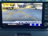 後退時に車両の進行方向のガイド線を表示してくれます!便利な機能ですが後方確認の目視もお忘れなく!