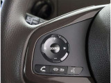 ステアリングスイッチ付き。前方から目を離すことなく操作することが可能です。