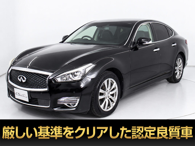 フーガハイブリッド 3.5 後期型 黒本革 アラウンドビュー LEDライト
