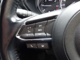 【ステアリングスイッチ】ステアリングスイッチは運転姿勢や視線を崩さずに操作が可能です。左側にはオーディオ類があります。