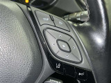 ステアリングスイッチ付き。前方から目を離すことなく操作することが可能です。