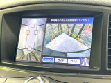 【アラウンドビューモニター】専用のカメラにより、上から見下ろしたような視点で360度クルマの周囲を確認することができます☆死角部分も確認しやすく、狭い場所での切り返しや駐車もスムーズに行えます。