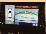 パノラミックビューモニターを装備。クルマを真上から見るように周囲を確認できます。機能の詳細はスタッフまでお問い合わせください。