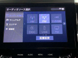 フルセグテレビ、DVD、CD、ブルートゥースオーディオなどが楽しめます。