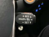 クルーズコントロール機能が付いています。 速度を設定するとアクセルを踏まなくても一定の速度で走ることができます。  高速道路ではとても便利な装置なんです。