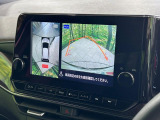 【アラウンドビューモニター】専用のカメラにより、上から見下ろしたような視点で360度クルマの周囲を確認することができます☆死角部分も確認しやすく、狭い場所での切り返しや駐車もスムーズに行えます。