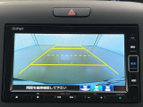 リアカメラ付で、後方をナビ画面で確認。車庫入れも安心です。もちろん、バックギアと連動しています。