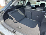 後席の片側を倒せば、長さのある荷物を積みながら後席も使用可能。トノカバーも荷室内に収納できます。