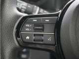 ハンドルにオーディオ操作用スイッチを備え、手を放さずに操作可能。安全性と利便性を両立しています。