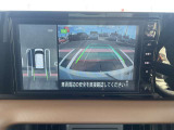 アラウンドビューモニターは4個のカメラを合成してまるで上から撮影した様な駐車場のどの位置にいるかとてもわかり易い機能です