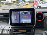 【全周囲カメラ】真上から車を見たようにモニターで確認ができる。是非実際の車で体感してみてください。