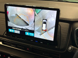 マルチビューカメラシステム搭載で駐車が苦手な方も全方向を確認しながらの駐車が可能です!カメラは選択可能でフロントだけサイドだけ等便利にご使用いただけます!