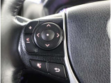 ステアリングスイッチ付き。前方から目を離すことなく操作することが可能です。