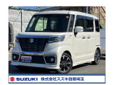 スライドドアとシャープな顔つき!スペーシアカスタム 衝突被害軽減ブレーキ キーレス スライドドア ナビ 雹害車両