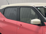 プラスチックバイザーがない分デザインもすっきり★洗車の時の窓拭きもラクラクです!