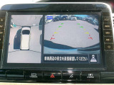 アラウンドビューモニター。クルマを上空から見下ろしているかのような映像で、駐車の際、周囲の安全を確認できます!